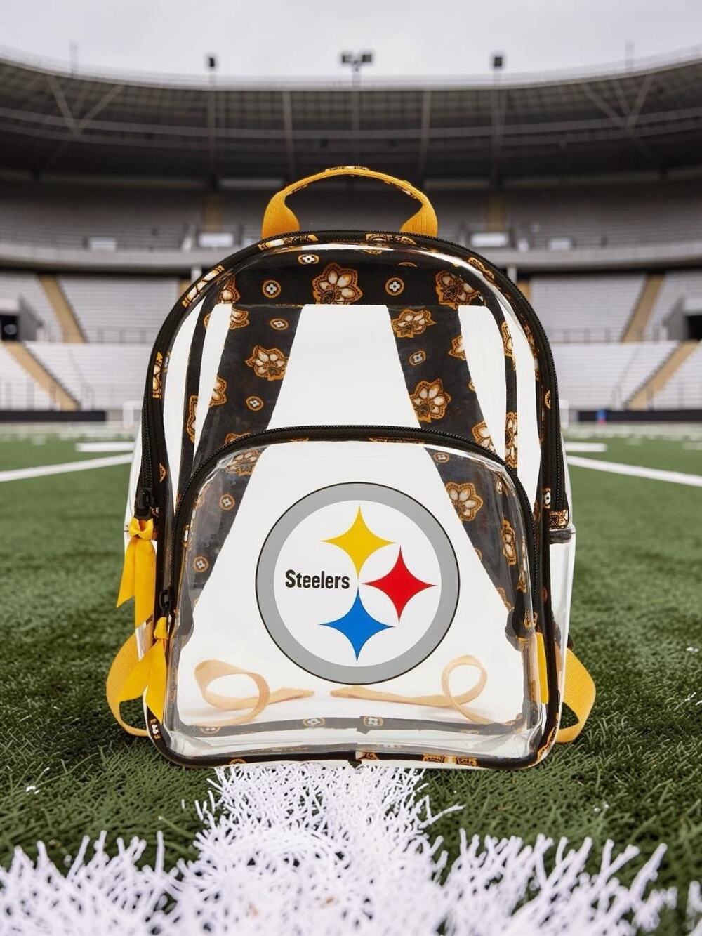 Pittsburgh Steelers Clear Small Backpack Stadium Approved Vera Bradley New NFL